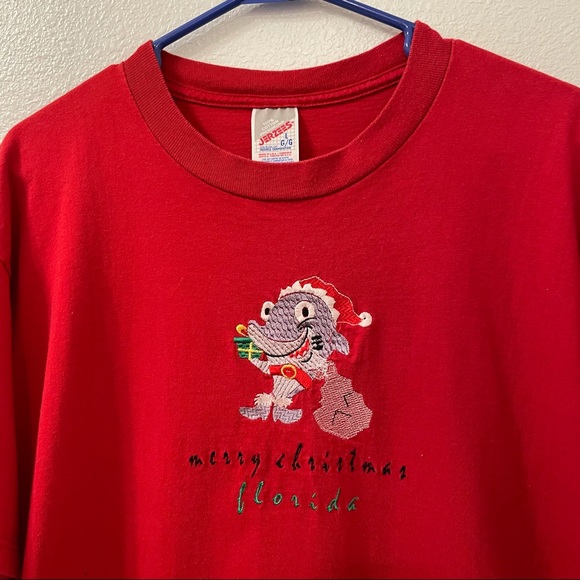 Jerzees Florida Christmas shirt red Large - Picture 2 of 5
